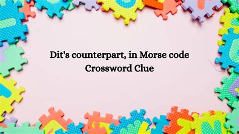 morse signals crossword clue|Morse.